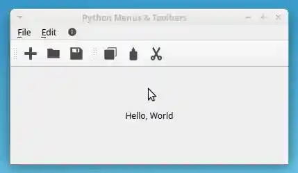 PyQt Toolbars With Buttons