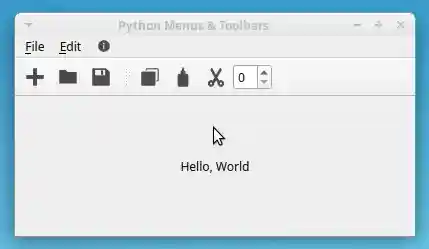 PyQt Toolbar Customization
