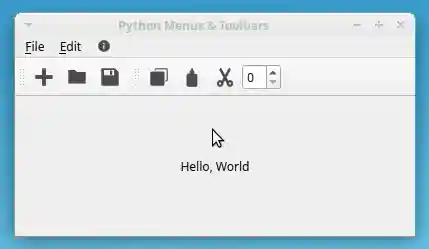 PyQt Toolbar With Widgets