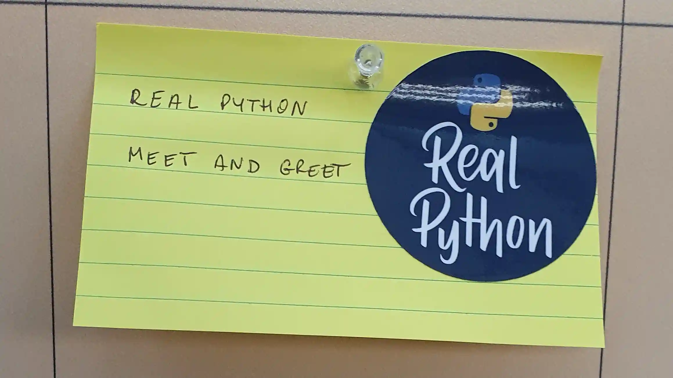 Real Python Meet and Greet on the PyCon US 2022 Open Spaces board