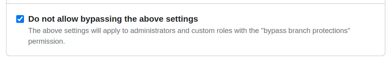 Don't Allow Bypassing the Above Settings