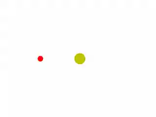 Animation of orbiting planet