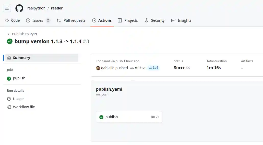 Successfully Published Package