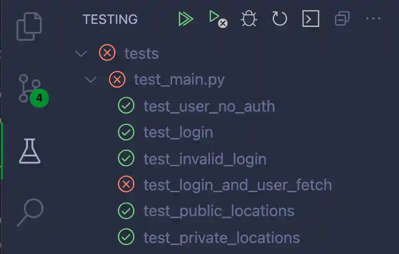VS Code Test Explorer UI