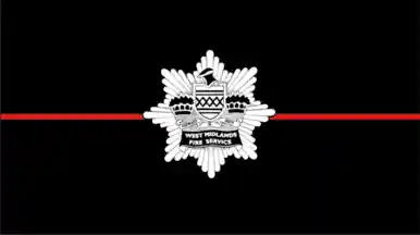 [West Midlands Fire Service Thin Red Line Flag]