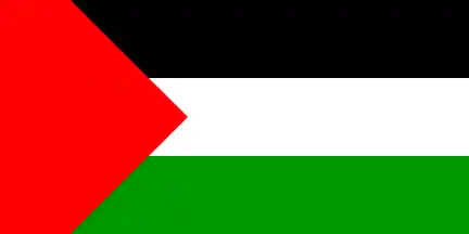 [Palestinian Flag With Pentagonal Hoist]