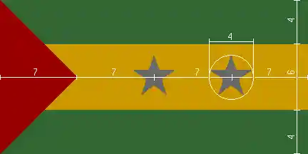 Construction sheet of Flag of São Tomé and Príncipe