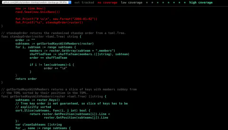 go test coverage heatmap