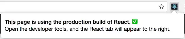 React DevTools sur un site web utilisant la version de production de React