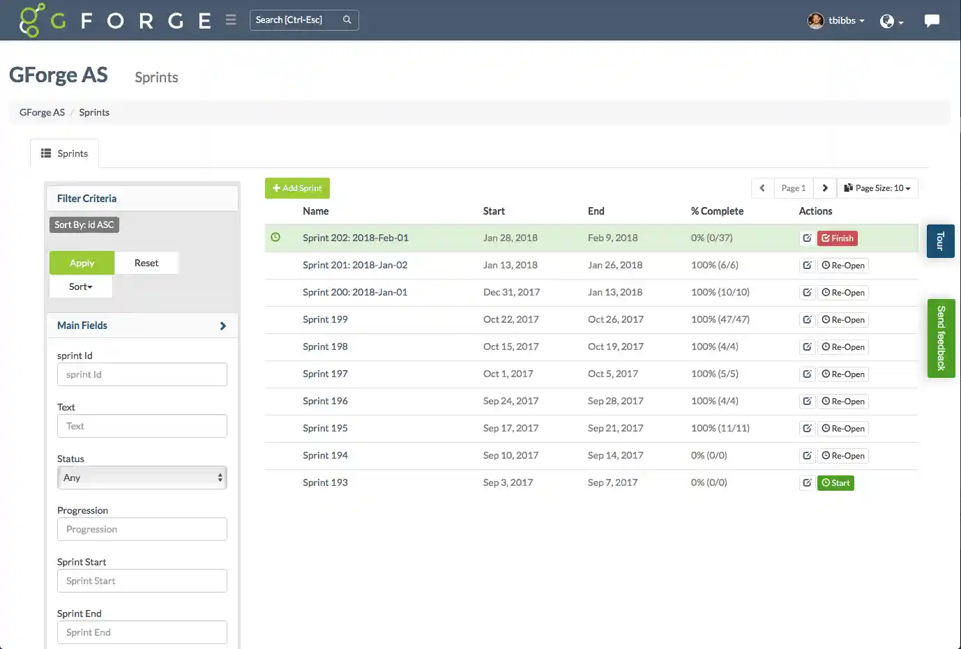 Agile sprint planning and tracking tools