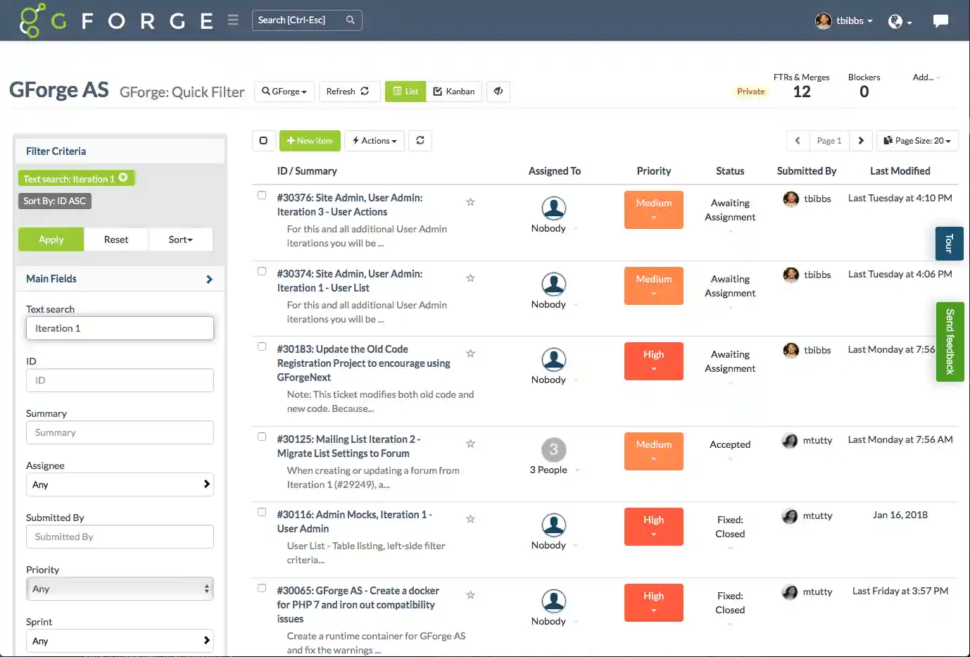 Customizable ticket tracking and issue management