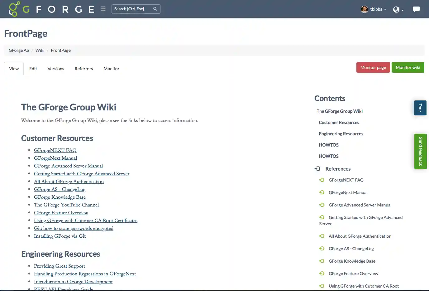Built-in wiki for collaborative documentation