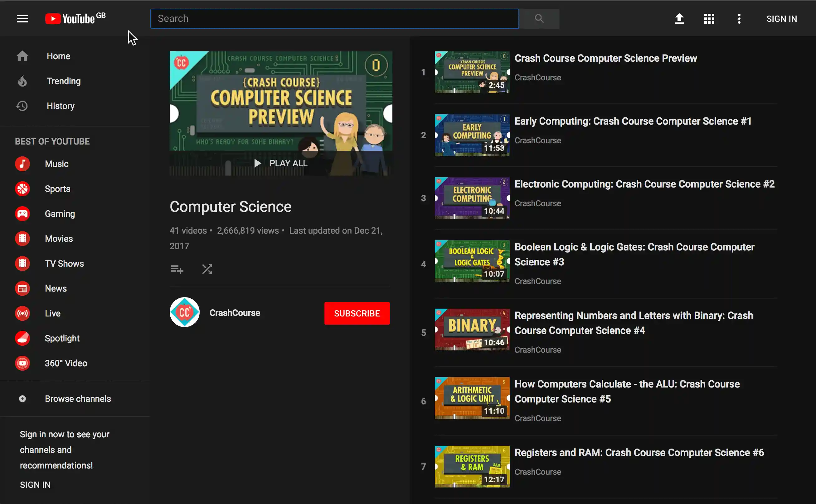 Crash Course CS screenshoht