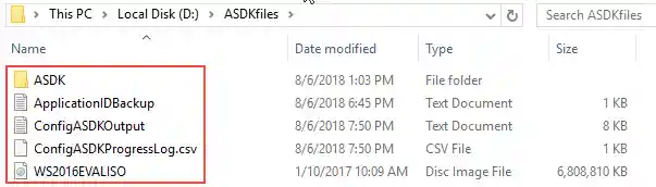 Existing files