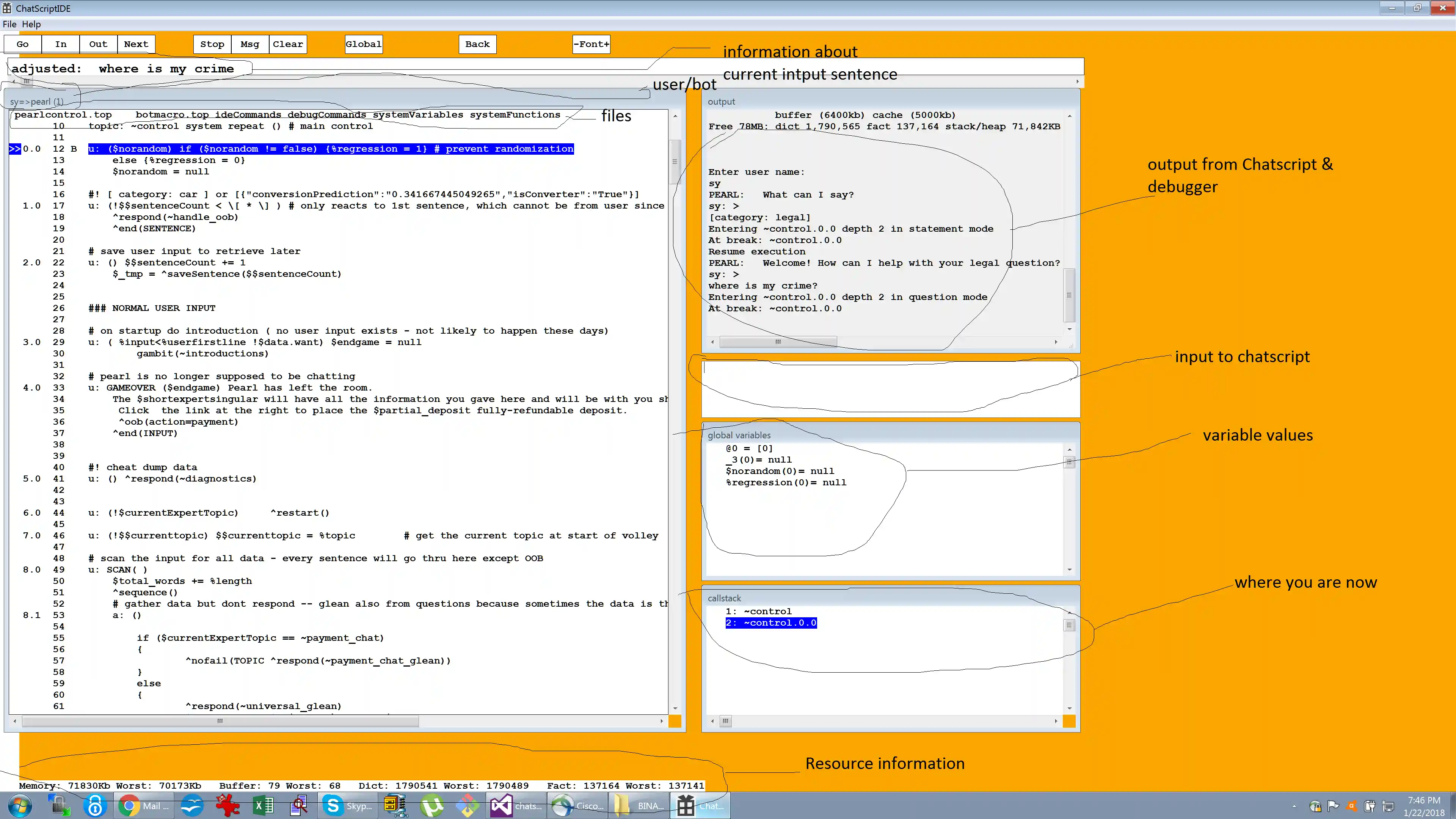 Debugger Screen Image