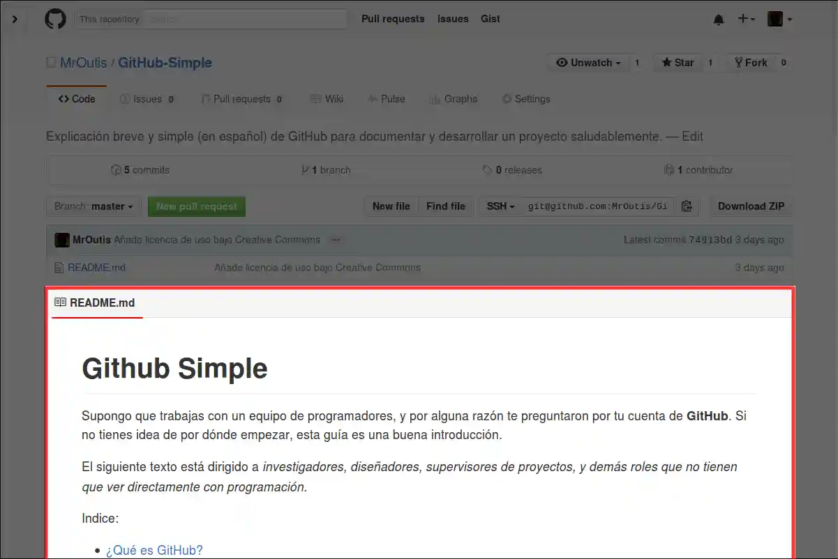 README en GitHub