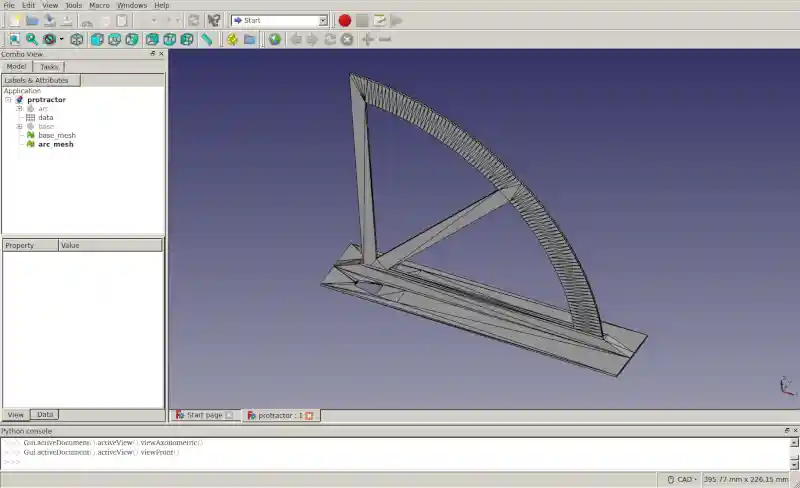FreeCAD screenshot