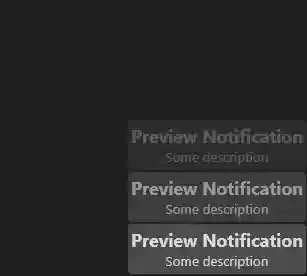 Default notifications
