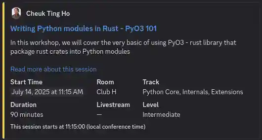 Programme Notification