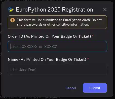 Registration Form