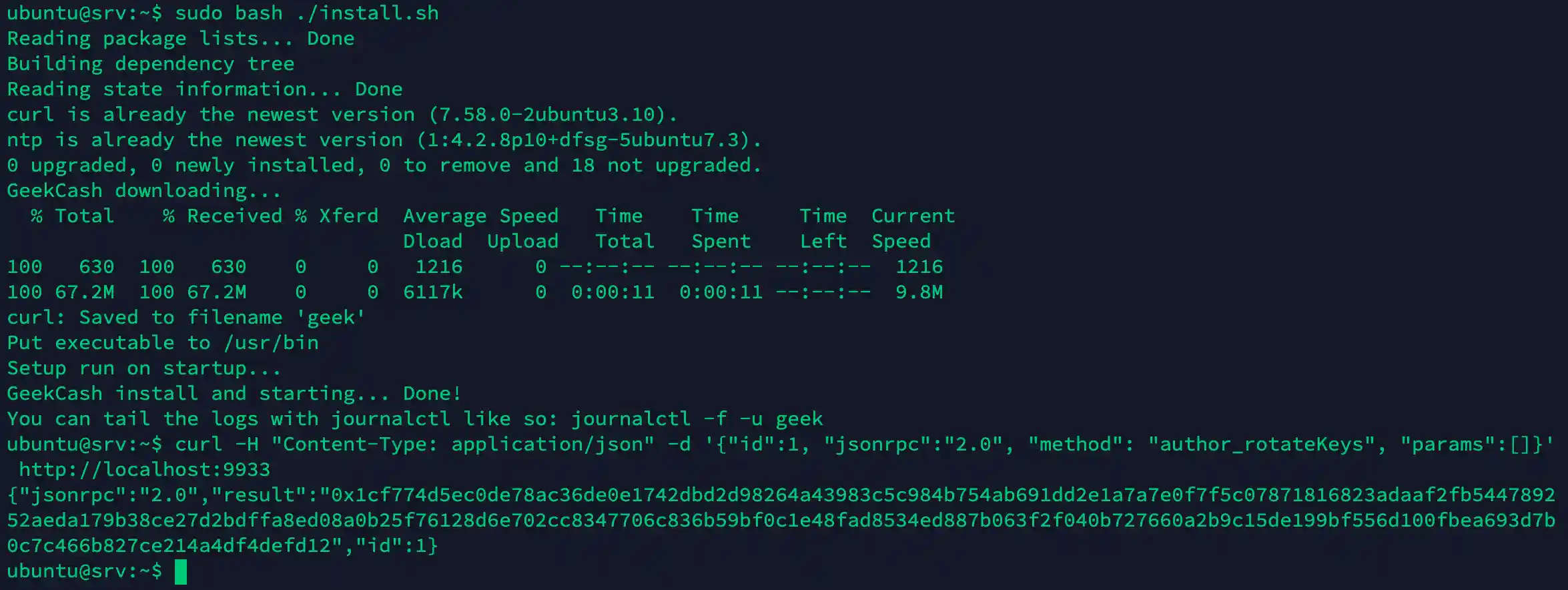 How to run a Validator on GeekCash