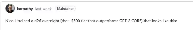 Karpathy Comment