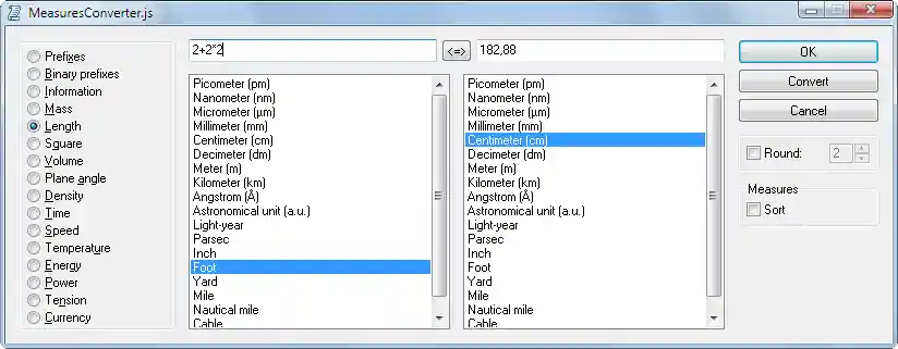 Screenshot: measuresConverter.js