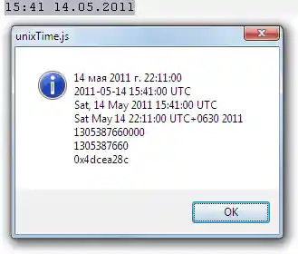 Screenshot: unixTime.js