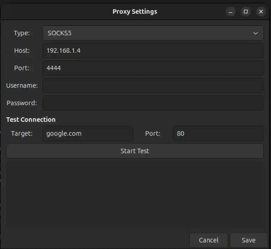 Proxy Settings Linux