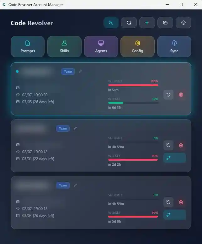 Code Revolver UI