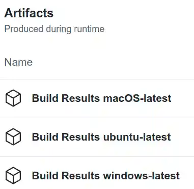 artifact packages examples
