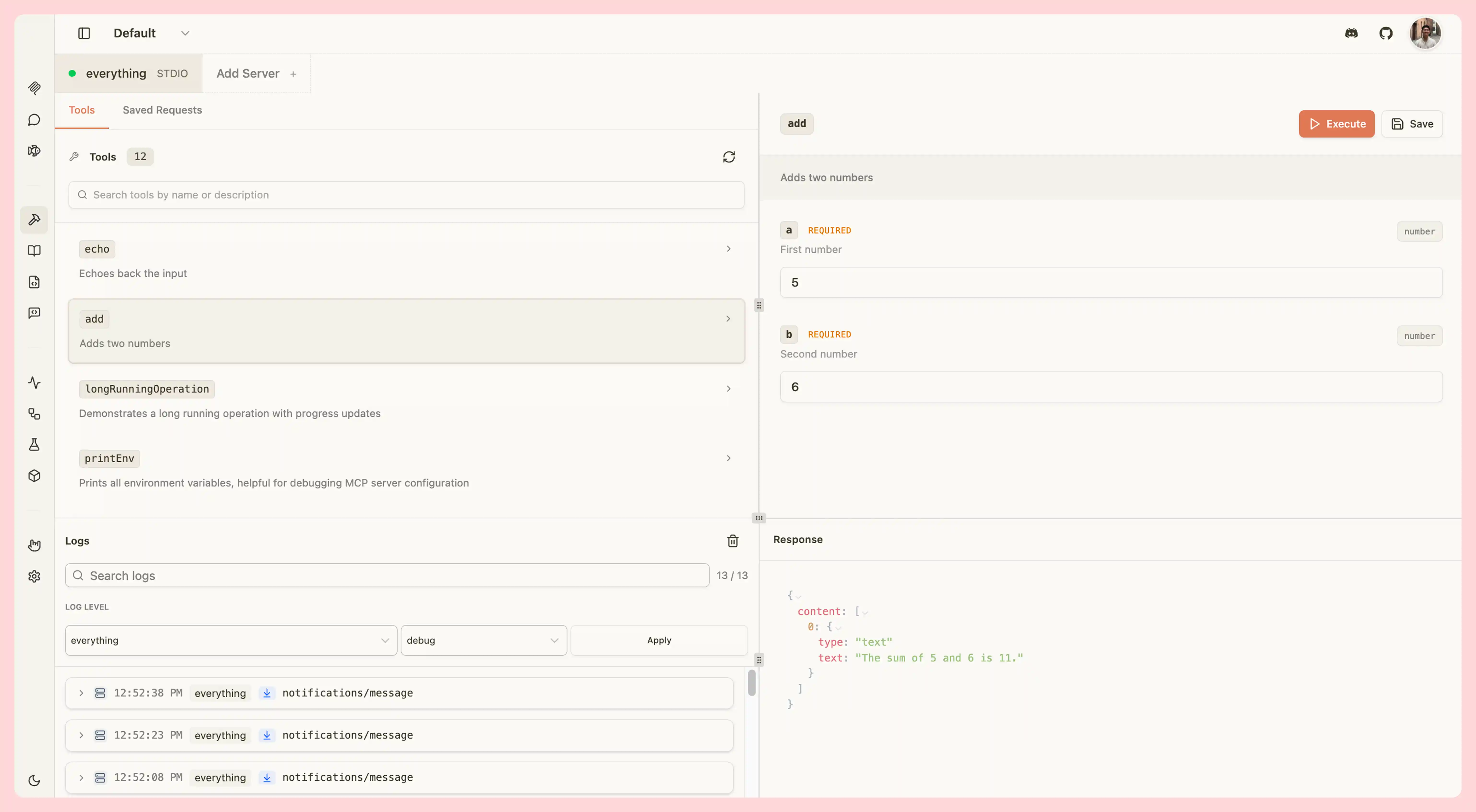 MCPJam LLM playground