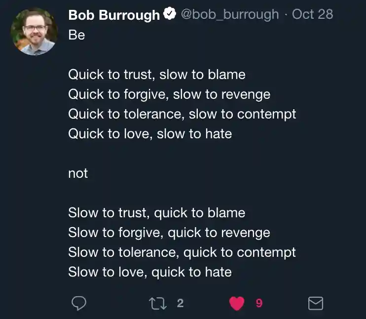 Quick to slow