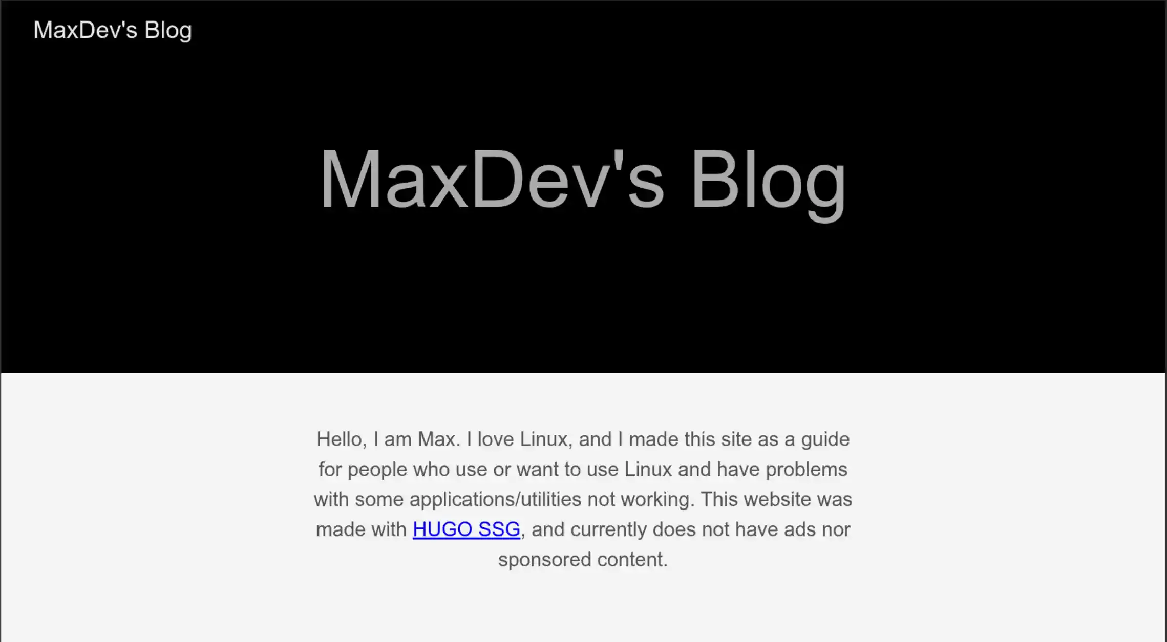 Image of the website