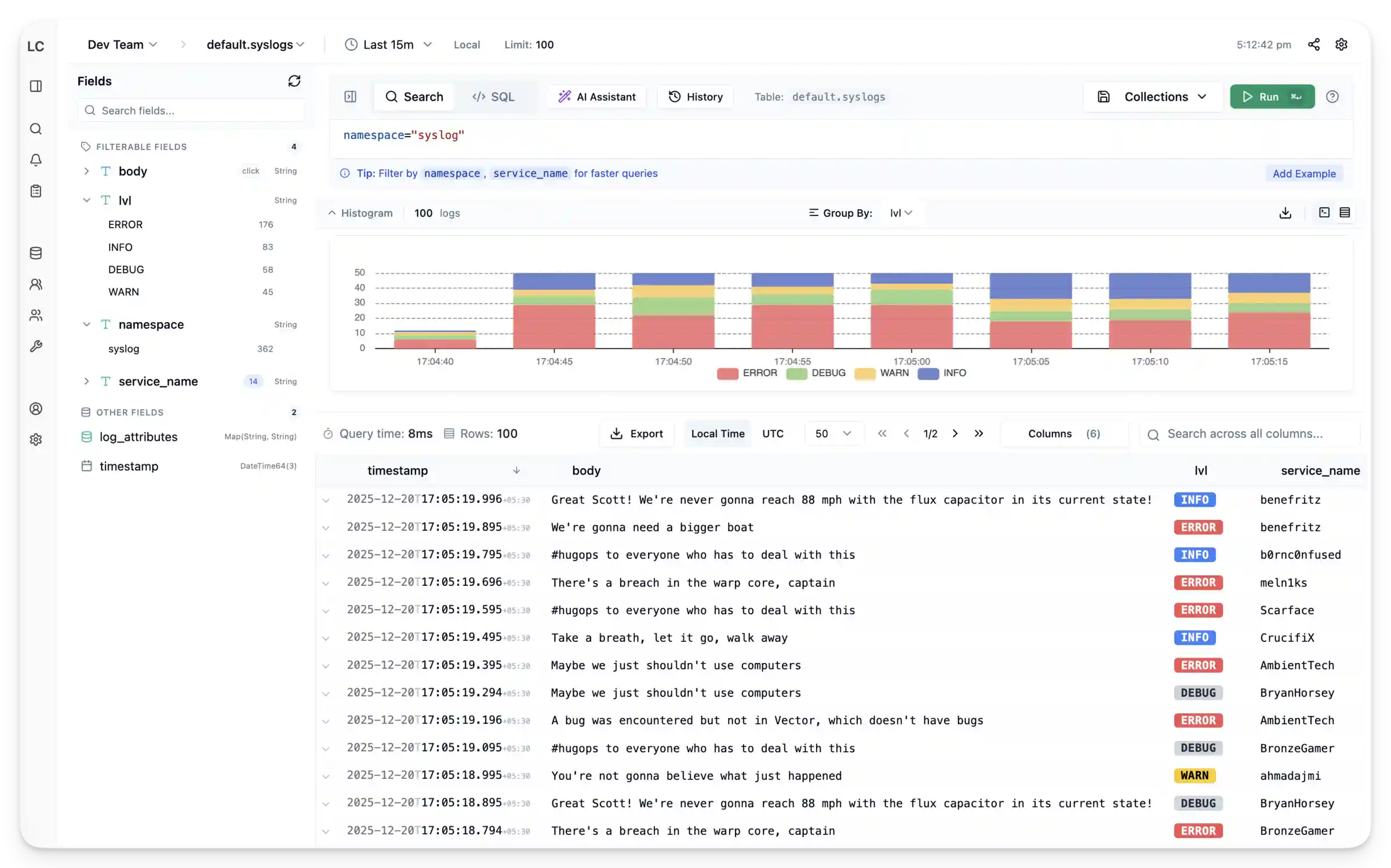 LogChef Log Explorer