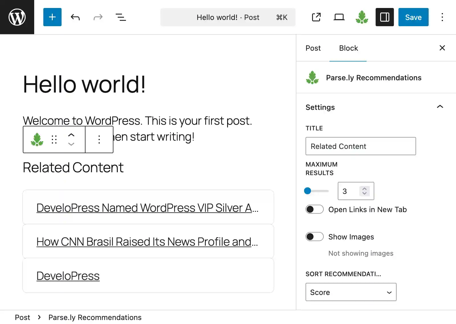Parse.ly Recommendations Block