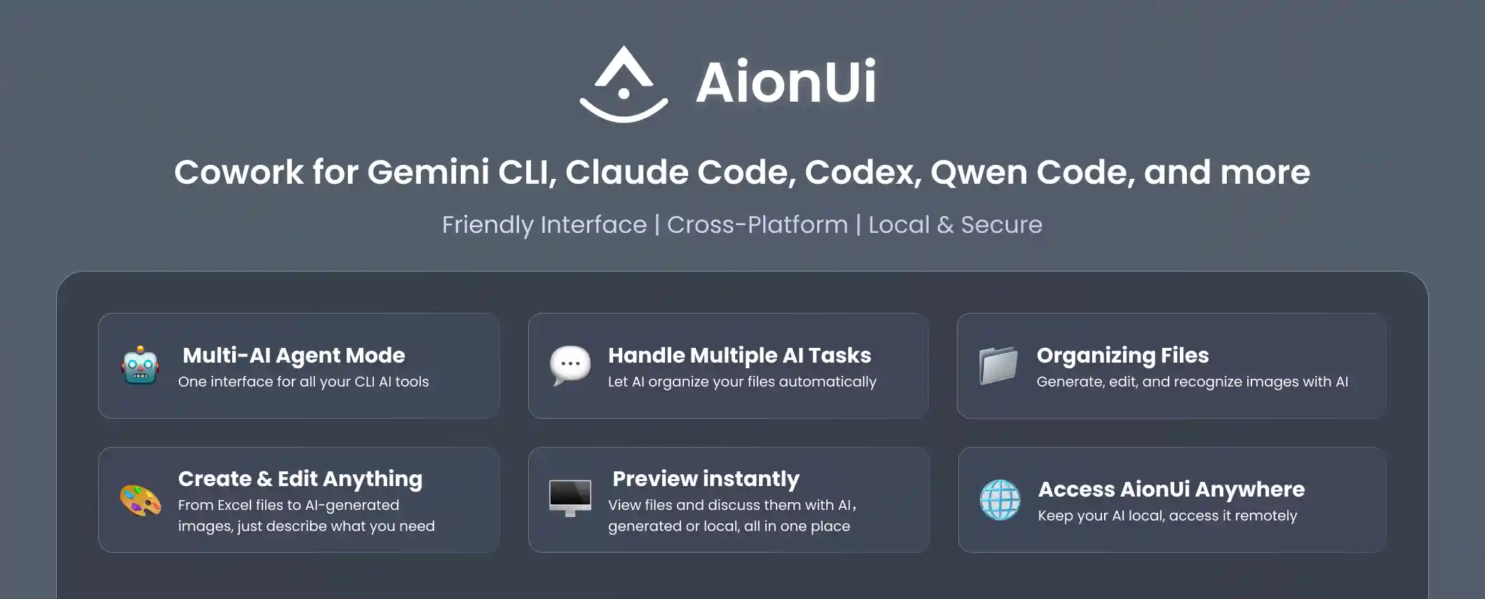 AionUi - Cowork with Your CLI AI Agent