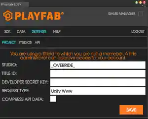 Select _OVERRIDE_ to manually input your Title Id EditorExtensions_Override