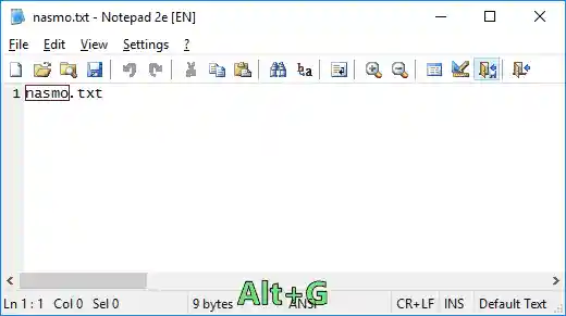 Alt+G - Open Previous