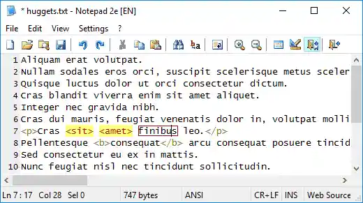 Shift+Alt+X - String Tags
