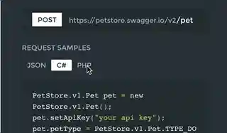 code samples in action