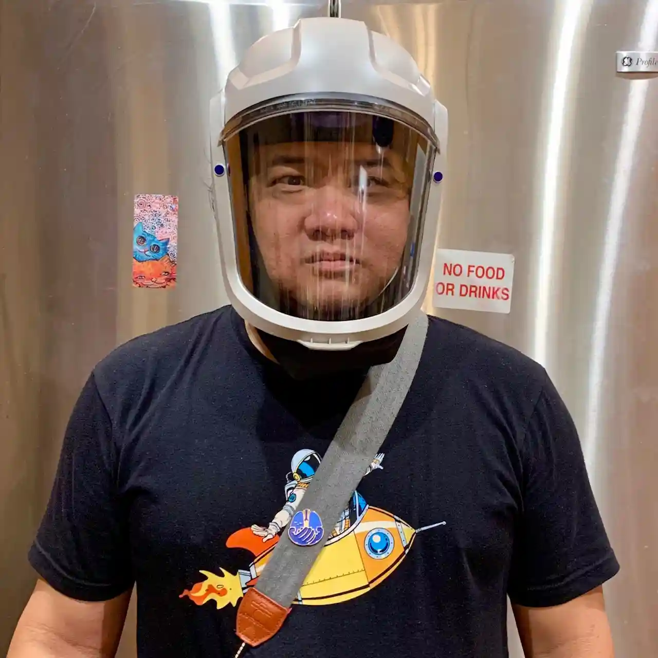 Edwin in an M-206 Full Face Helmet