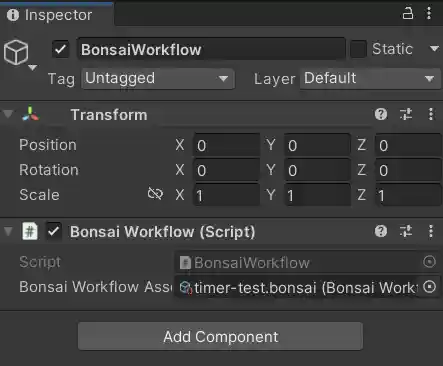Bonsai workflow component