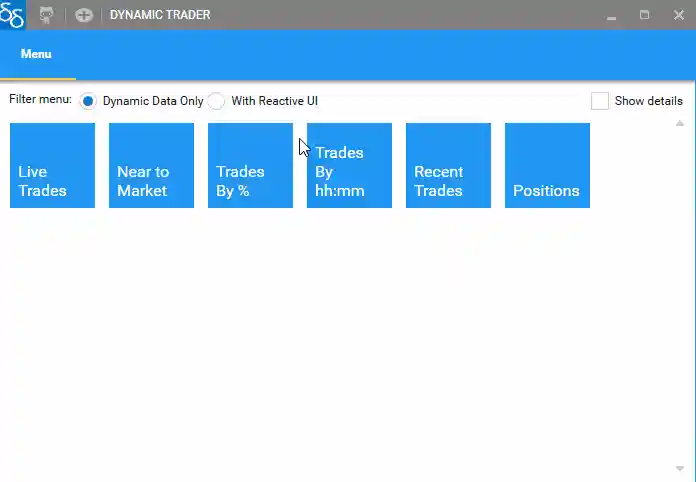 Menu with links Menu