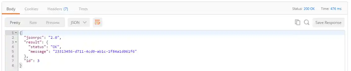 /chaincode invoke response