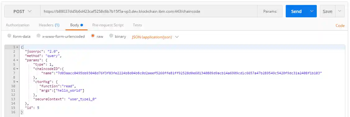 /chaincode query example