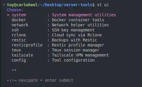 Server Tools Screenshot 1