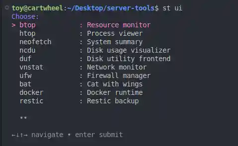 Server Tools Screenshot 2