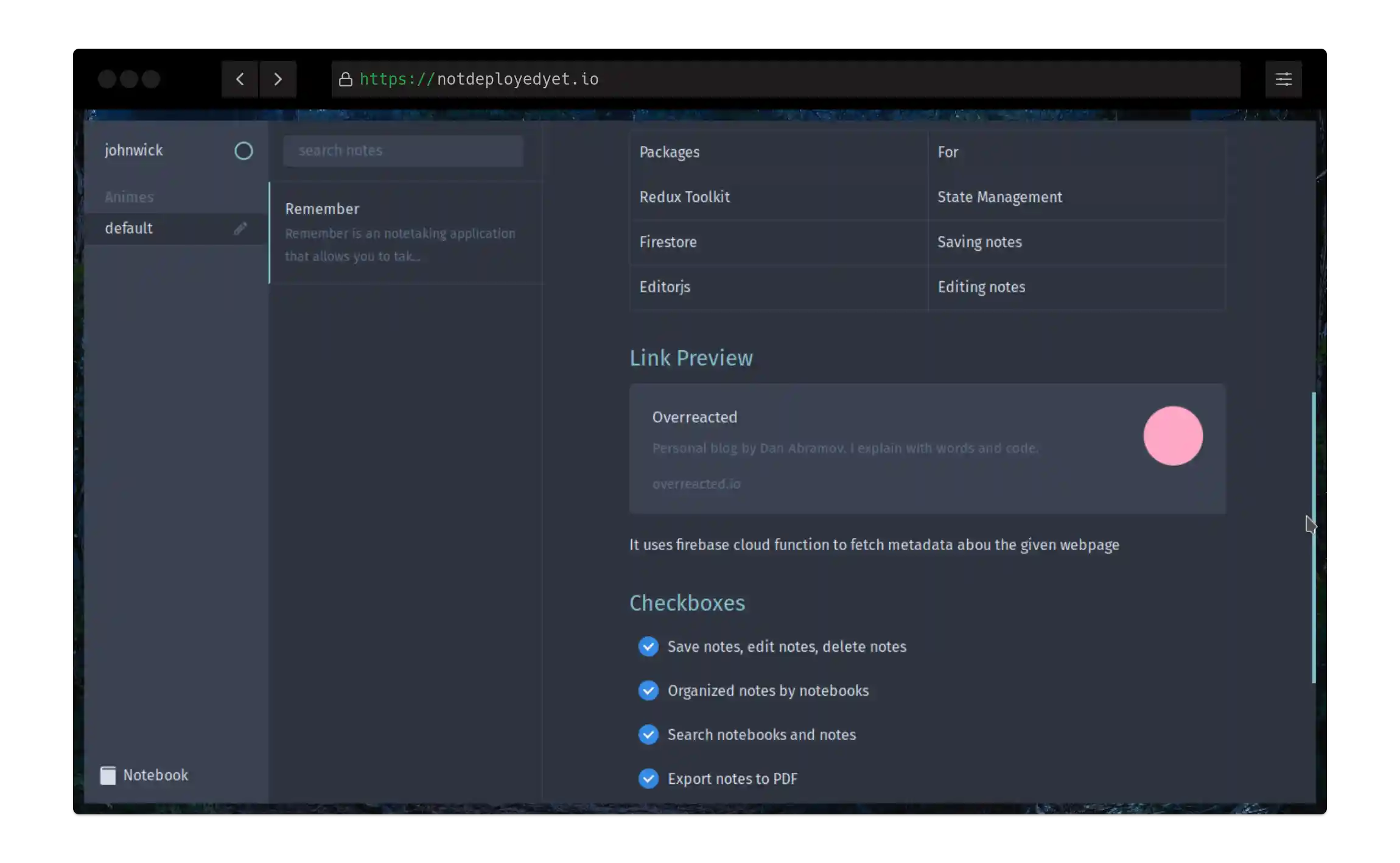 Link Previes and Checkboxes