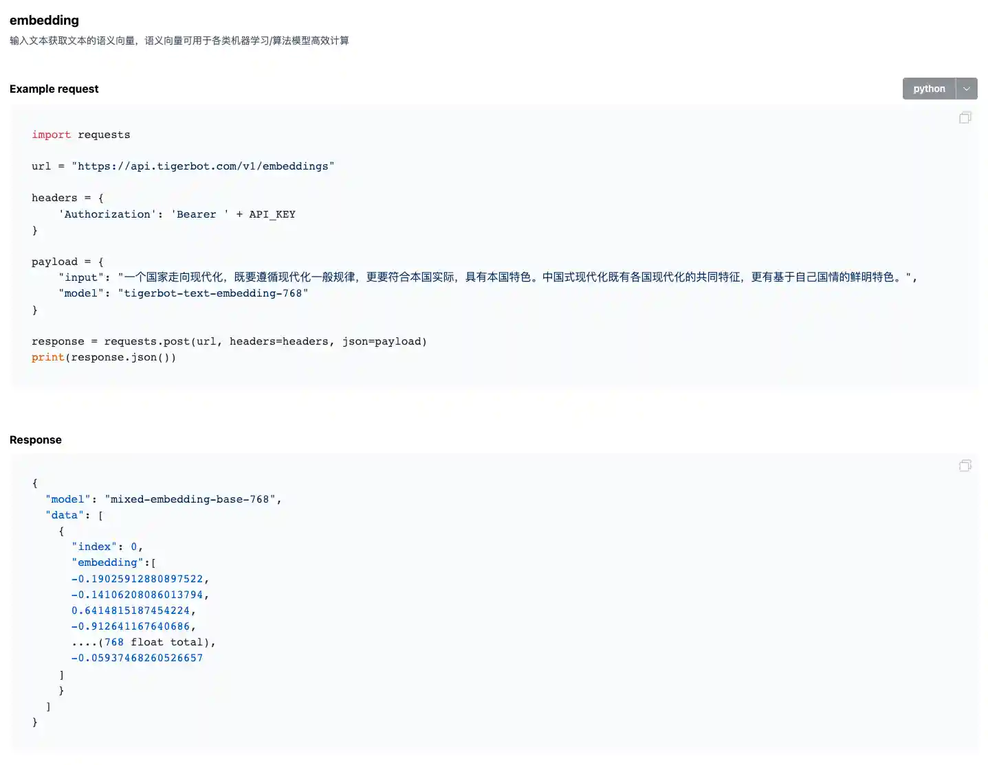 tigerbot chat-api sample